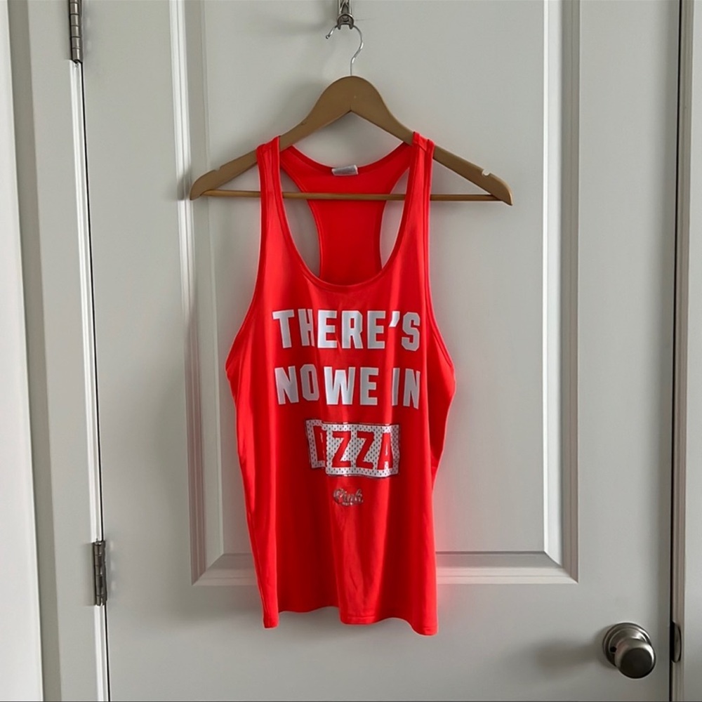 Victoria’s Secret PINK Racerback Athletic Tank Top - Orange (XS)